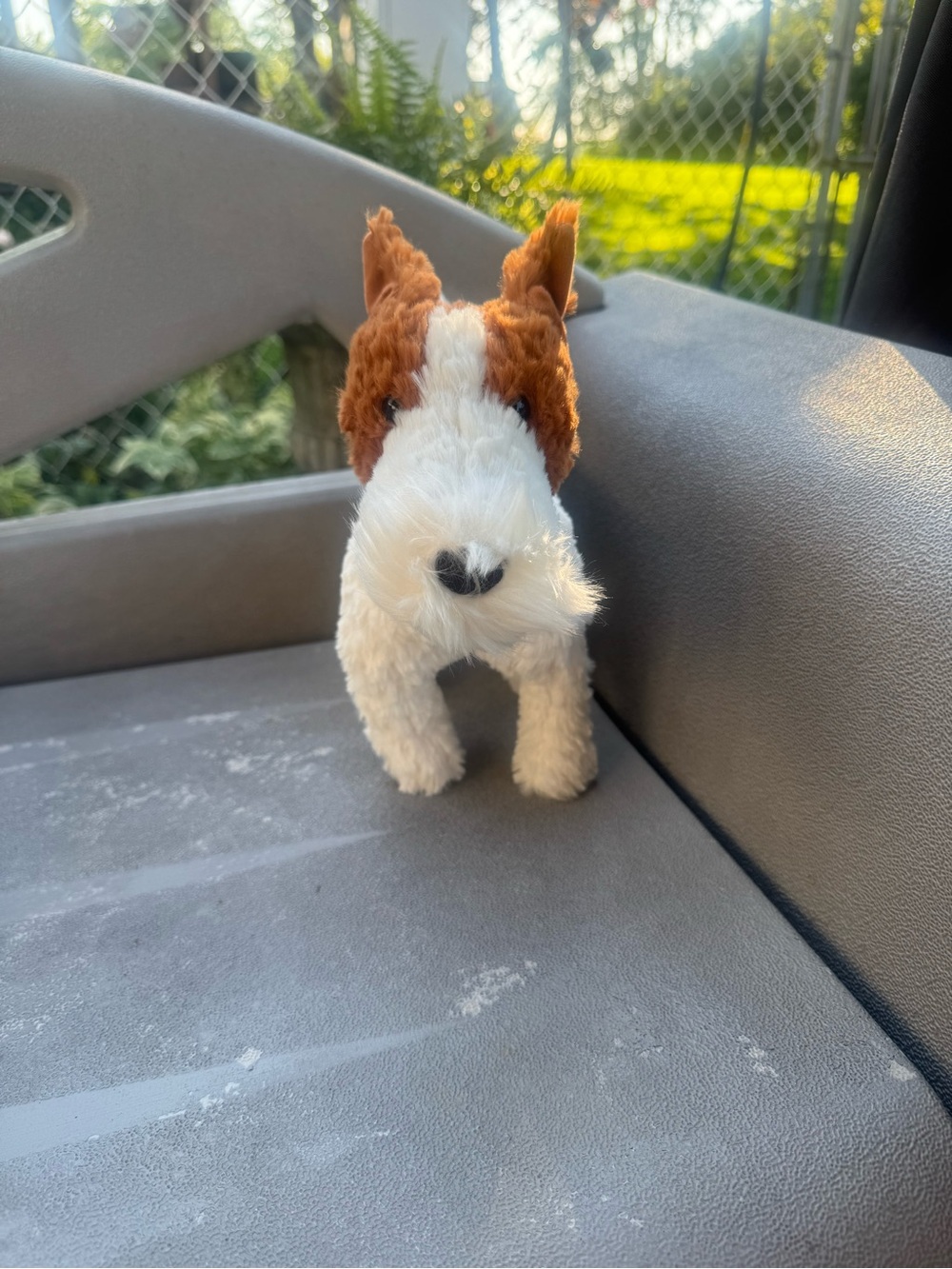 Jellycat retired Brown and White Terrier Stuffed Dog